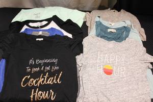 8 shirts size S...