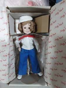 Shirley Temple-Dolls Of The Silver Screen Captain January With Box & COA (Danbury Mint)