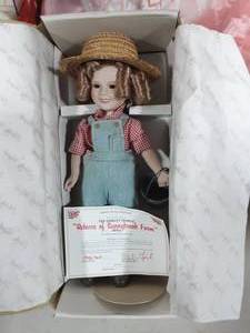 Shirley Temple-Dolls Of The Silver Screen Rebecca Of Sunnybrook Farm With Box & COA