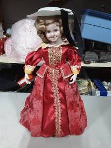 Shirley Temple Captain January Red Dress With Stand (No Box & COA)