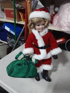 Shirley Temple Santas Helper With Stand (No Box & COA)