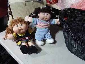 2-Cabbage Patch Toddler Kids & Basket