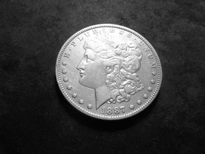 1887 O Morgan Silver Dollar