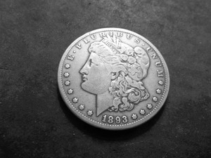 1893 CC Morgan Silver Dollar