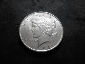 1922  Silver Peace Dollar