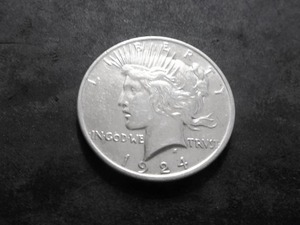 1924 Peace Silver Dollar