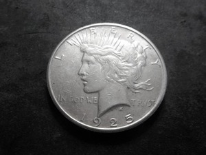 1925 S Peace Silver Dollar