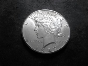 1927 Peace Silver Dollar