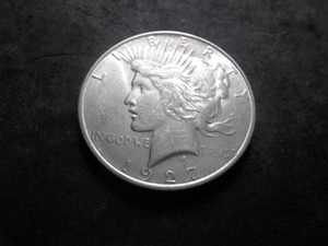 1927 D Peace Silver Dollar