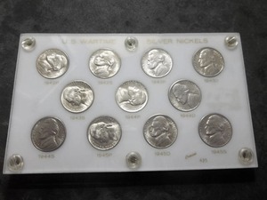 Full Set Of Silver War Nickels All In MS
