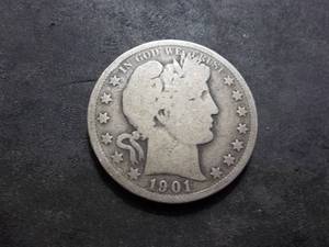1901 Barber Half Dollar
