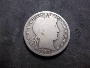 1907 O Barber Half Dollar