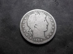 1908 D Barber Half Dollar