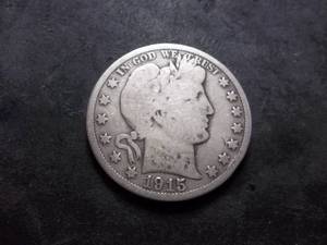 1915 S Barber Half Dollar