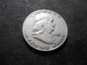 1951 D Franklin Half Dollar