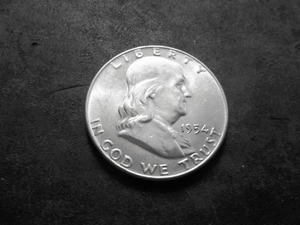 1954 D Franklin Half Dollar