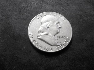 1957 D Franklin Half Dollar