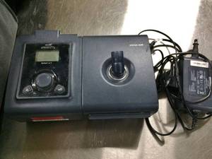 lot 4 image: MSRP $2000 Phillips Respironics Bipap ST System One CPAP Machine With Data Card &amp Travel Bag No Mask Or Hose Included - Good Working Condition