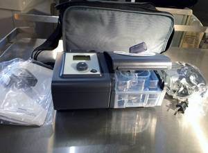 lot 18 image: WOW APPEARS TO BE NEVER USED MSRP $1500 Philips Respironics System One REMstar Auto With A-Flex CPAP Machine With Carrying Bag &amp Smart Card