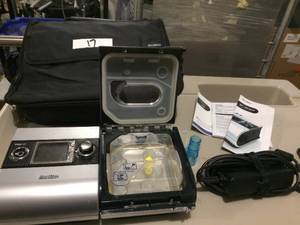 lot 29 image: MSRP $1800 S9 VPAP ST With H5i Humidifier By ResMed MACHINE With Data Card &amp Travel Bag (MaskHose Not Included) - Good Working Condition