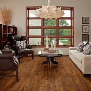 lot 601 image: 672 SF Shaw Dandridge Plank Bonfire LVP Flooring - Glue Down or Loose Lay