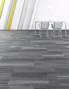 lot 748 image: 405 SF 18 x 36 Shaw Achromatic Charcoal 5T107-07555 Nylon Carpet Tile