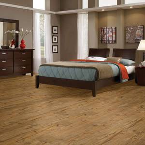 lot 602 image: 176 SF Shaw Dandridge Plank Muslin LVP Flooring - Glue Down or Loose Lay