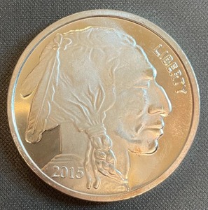 1 Troy Ounce .999 Native American Silver Round
