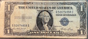 1935E $1 Silver Certificate - G 52674858 I