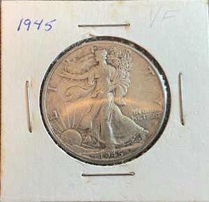 1945 Walking Liberty Half Dollar