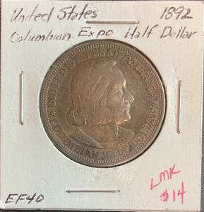 1892 Colombian Exp Half Dollar