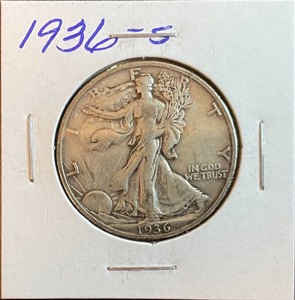 1936-S Walking Liberty Half Dollar