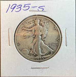 1935-S Walking Liberty Half Dollars