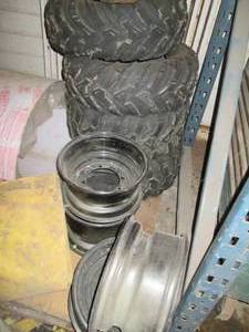 lot 8 image: Lot of ATV tires and rims...