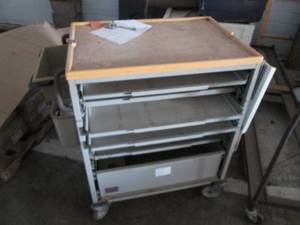 lot 41 image: Laboratory cart with AC outlets...