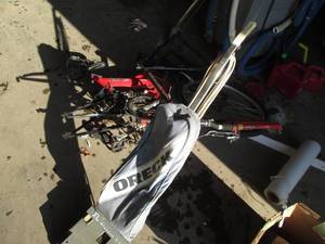 lot 55 image: Lot of vacuum cleaners and bikes...
