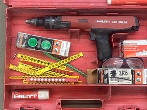 lot 40 image: Hilti DX36M Powder Actuated Fastener With Accessories