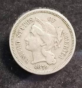 1879 US THREE CENT (NICKEL VARIETY)