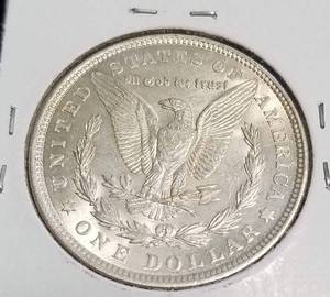 1921 MORGAN SILVER DOLLAR AU