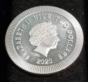 2020 $2 NIUE OWL 1 TROY OZ. .999 FINE SILVER