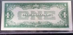 1934 US BLUE SEAL $1 SILVER CERTIFICATE FUNNY BACK DESIGN