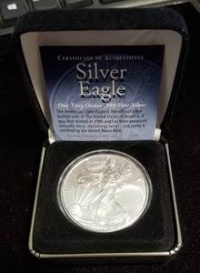 2020 AMERICAN SILVER EAGLE 1 TROY OZ. .999 FINE SILVER IN AIRTITE
