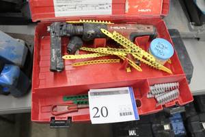lot 20 image: Hilti Fastener DX351, Nail Magazine X-MX 32, Case, Cartridges