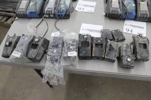 lot 97 image: Lot of (10) Motorola, Kenwood Radio Holsters