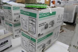 lot 168 image: Lot of (2) Hitachi Coil Nail 2 Ring Shank Galvanized Diamond Point with Plastic Caps 2800-count Box