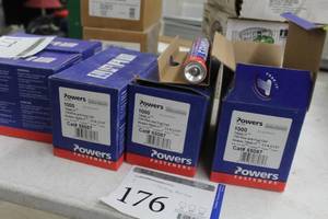 lot 176 image: Lot of (3) Powers TRAK-IT .730 Pins and Fuel Cell Box