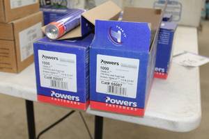 lot 177 image: Lot of (2) Powers TRAK-IT .730 Pins and Fuel Cell Box