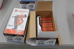 lot 183 image: Lot of (2) Ramset T3 Fastener 12 with Fuel Cell 1000-count Box