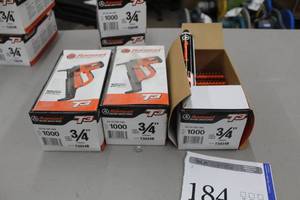 lot 184 image: Lot of (3) Ramset T3 Fastener 34 with Fuel Cell 1000-count Box