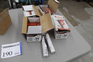 lot 190 image: Lot of (4) Ramset T3 Fastener 34 1000-count Box